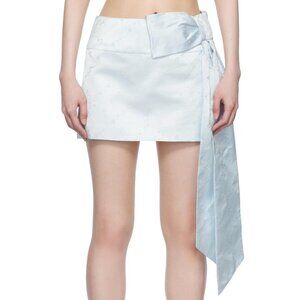 SANDY LIANG - Blue Skar Miniskirt in Ice blue NEW WITH TAGS